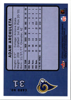 2004 Fleer Platinum Adam Archuleta #31