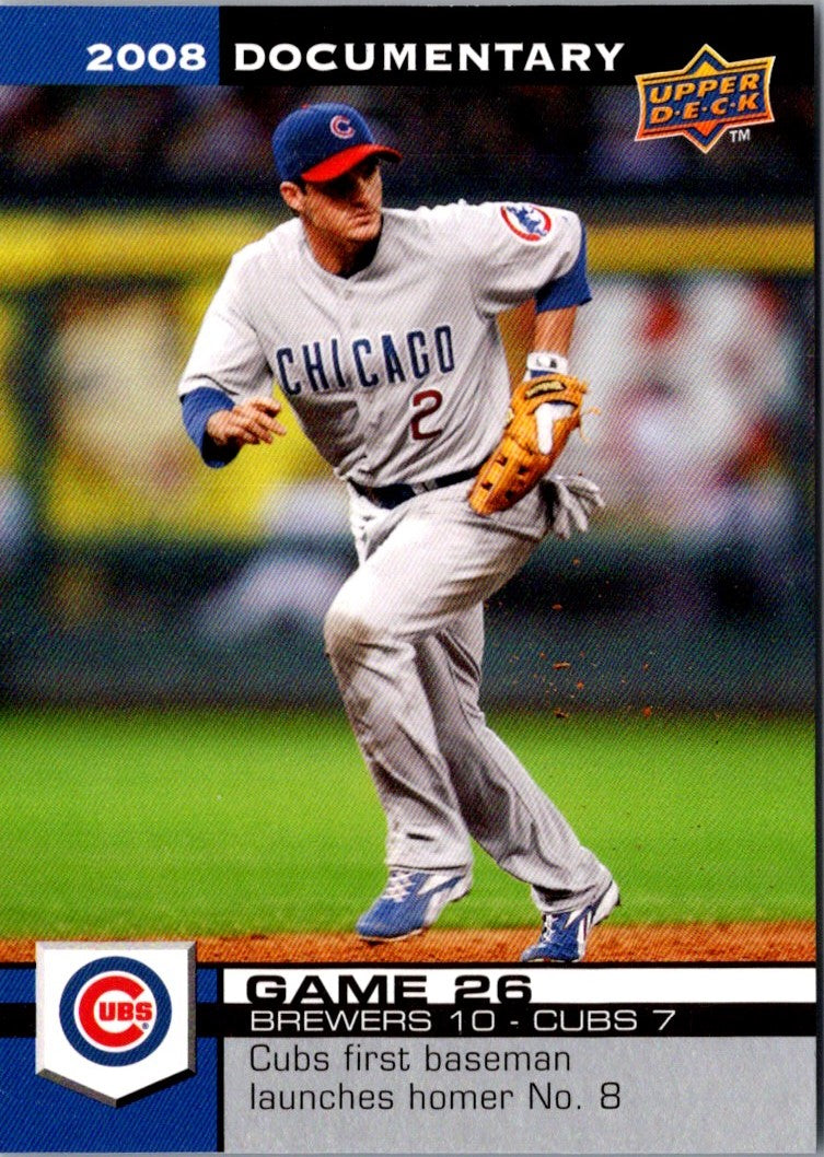 2008 Upper Deck Documentary Ryan Theriot