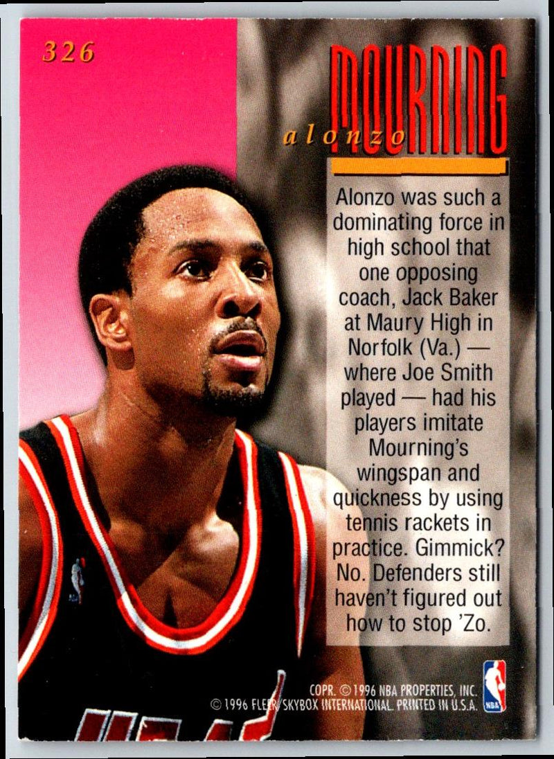 1995 Ultra Alonzo Mourning