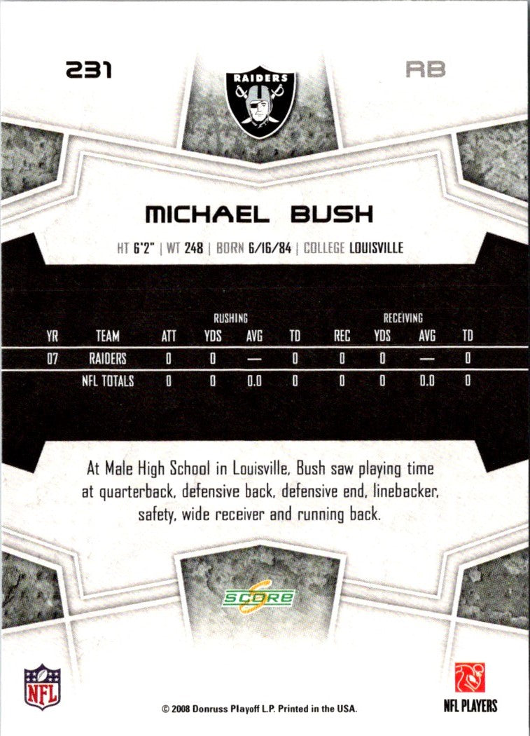 2008 Score Michael Bush