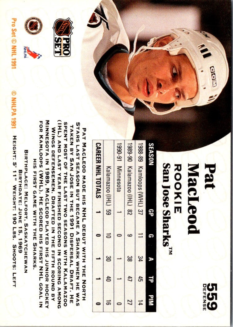 1991 Pro Set French Pat MacLeod