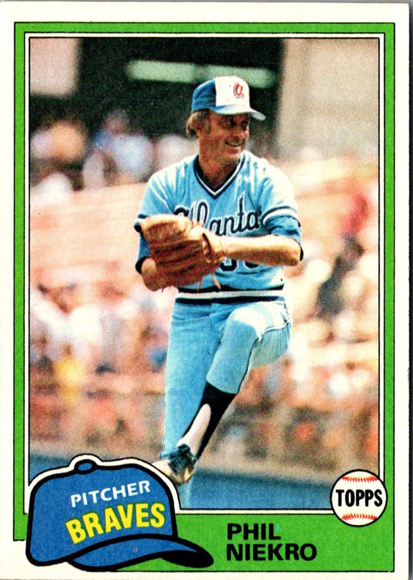 1981 Topps Phil Niekro #387