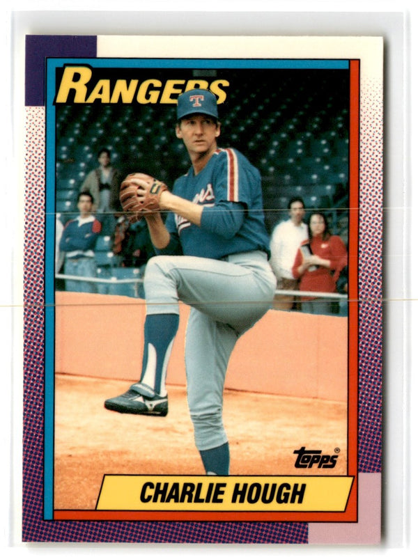 1990 Topps Tiffany Charlie Hough #735