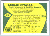 1989 Topps Leslie O'Neal #73T