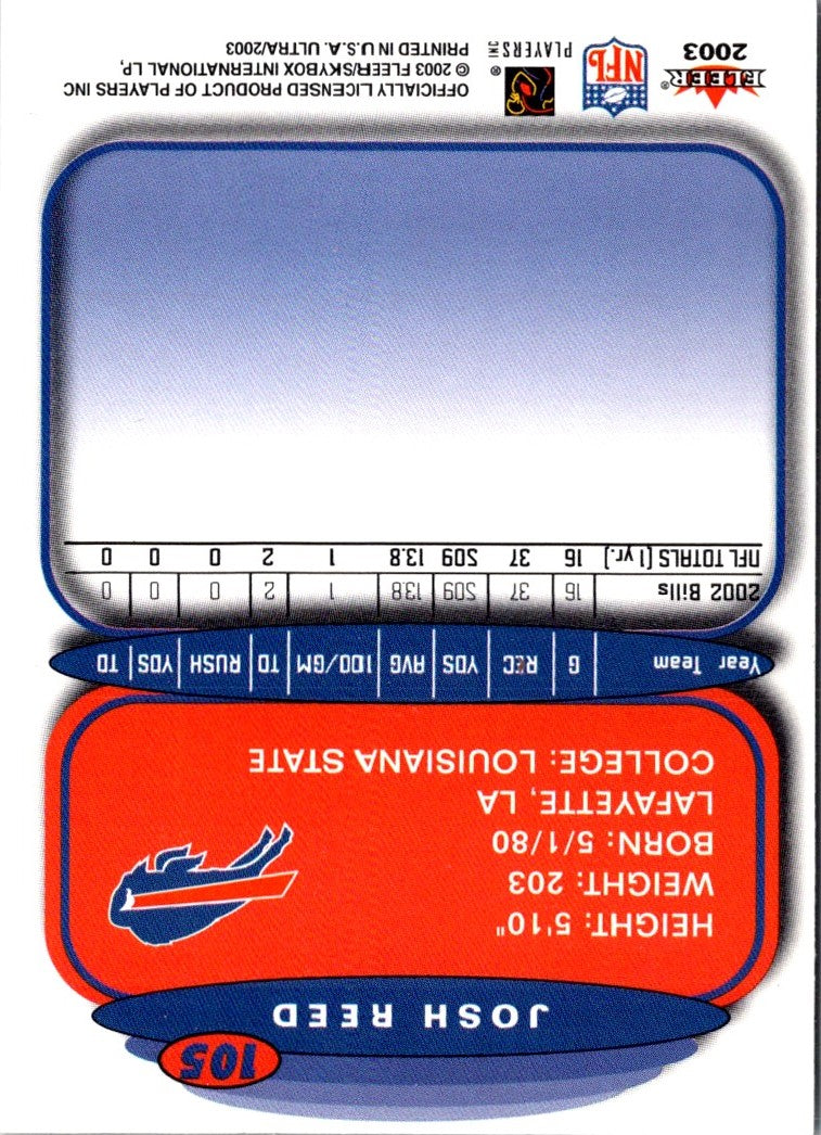 2003 Ultra Josh Reed