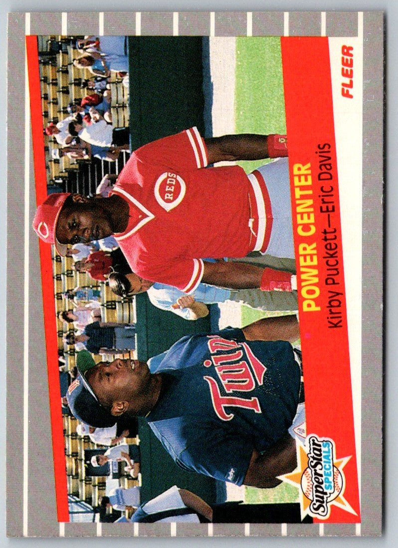 1989 Fleer Kirby Puckett/Eric Davis