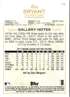 2018 Topps Gallery Kris Bryant #75