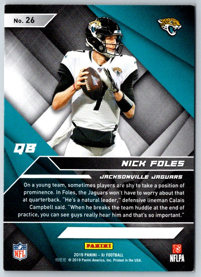 2019 Panini XR Nick Foles