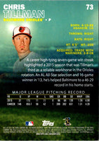 2016 Stadium Club Chris Tillman #73