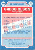 1990 Topps Bazooka Gregg Olson #11