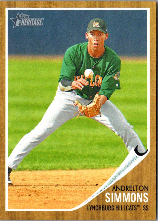 2011 Topps Heritage Minor League Andrelton Simmons #1