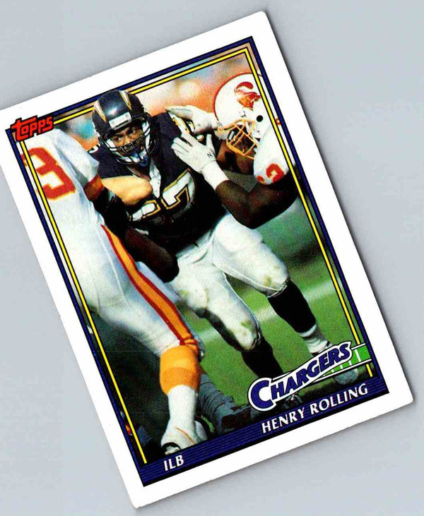 1991 Topps Football Henry Rolling #437