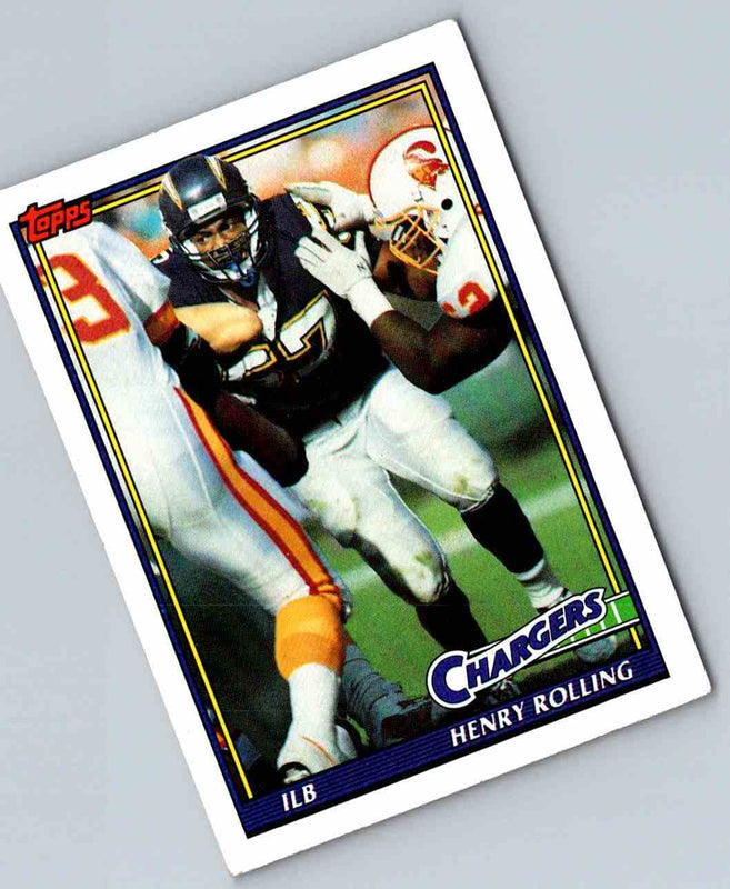 1991 Topps Football Henry Rolling #437