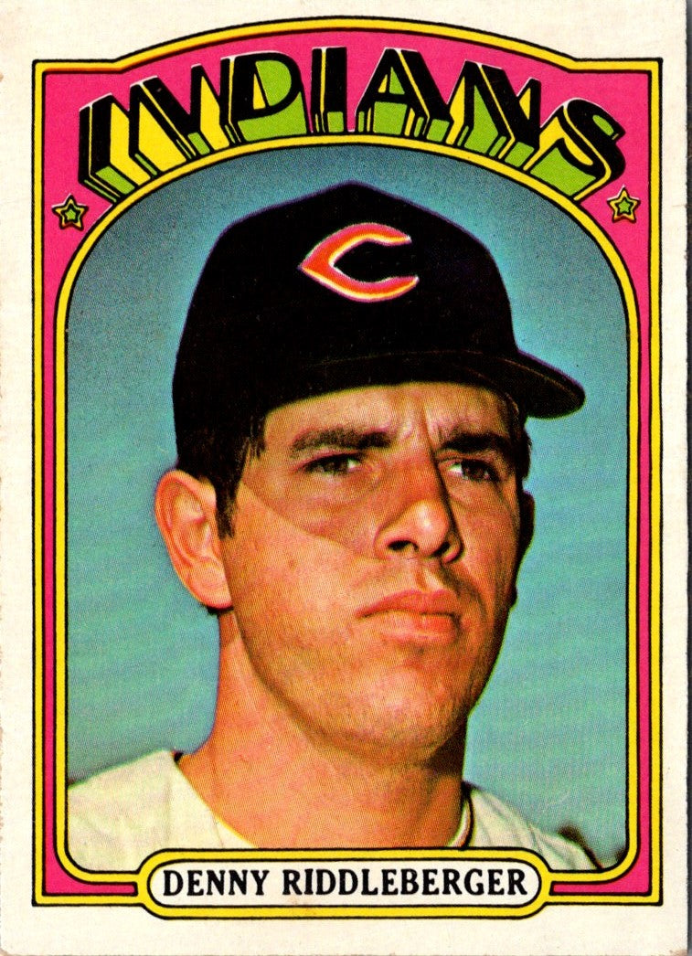 1972 Topps Denny Riddleberger