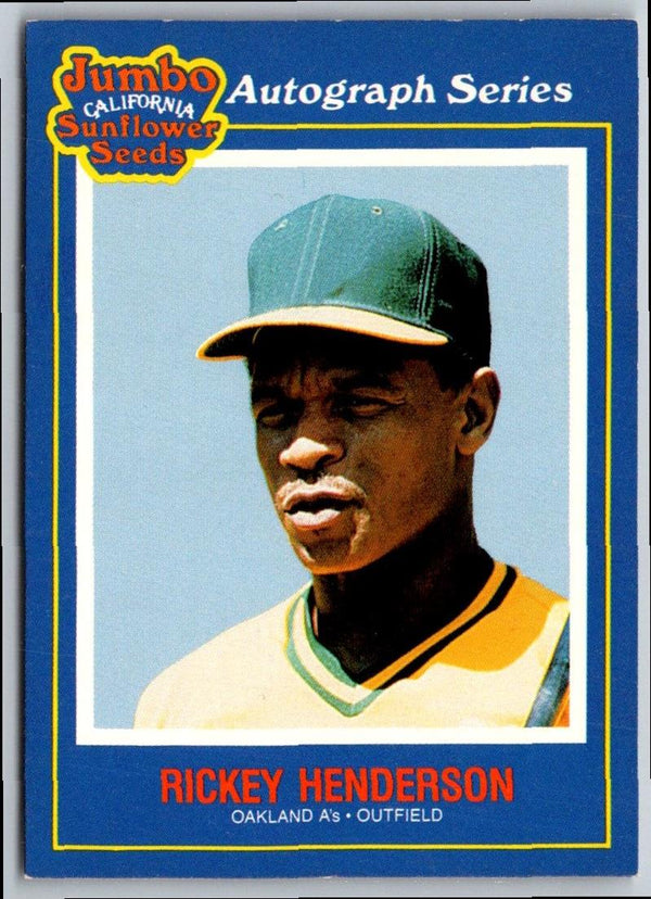 1988 Jumbo Series Rickey Henderson #6