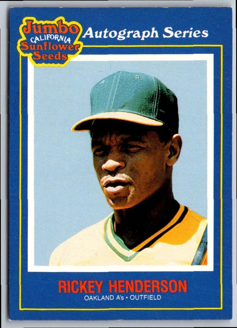 1988 Jumbo Series Rickey Henderson