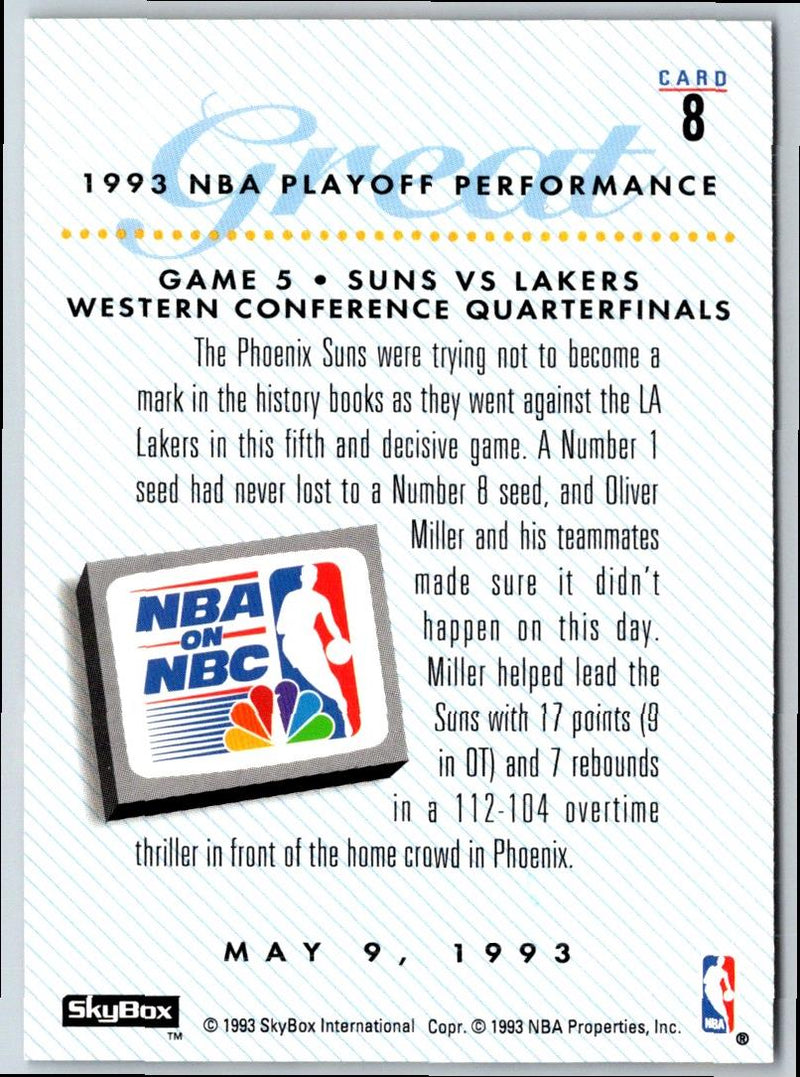 1993 SkyBox Oliver Miller