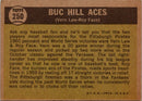 1961 Topps Buc Hill Aces-Law/ Face