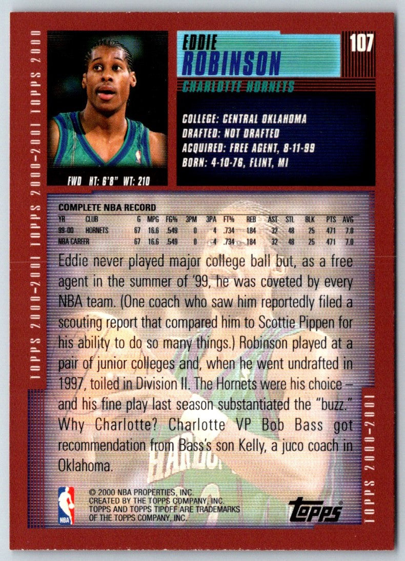 2000 Topps Tipoff Eddie Robinson