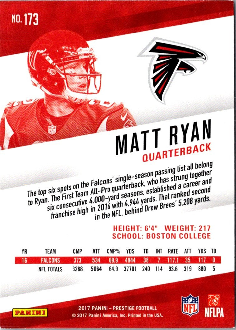 2017 Panini Prestige Matt Ryan