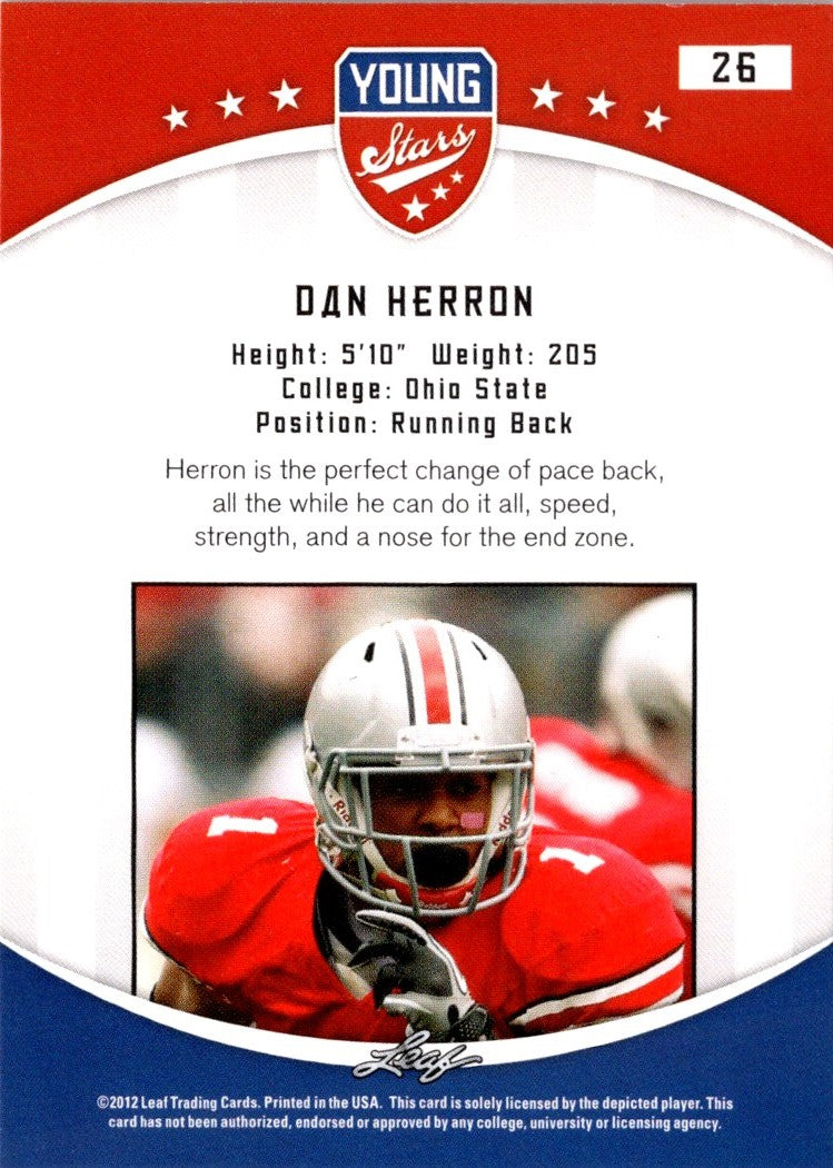 2012 Leaf Young Stars Dan Herron