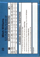 1990 Classic Blue Mitch Williams #23