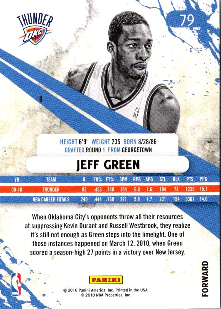 2010 Panini Rookies & Stars Jeff Green