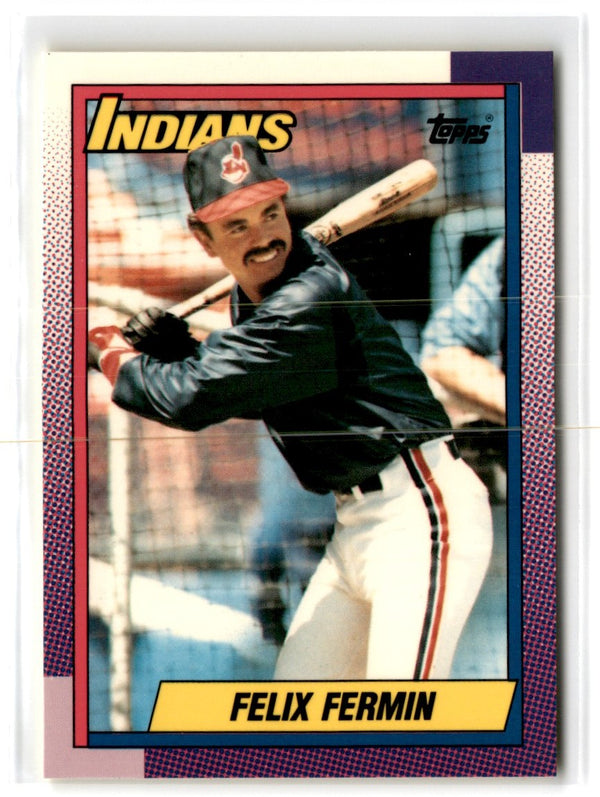 1990 Topps Tiffany Felix Fermin #722