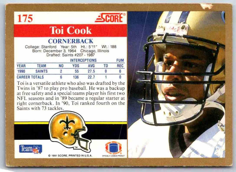 1991 Score Toi Cook