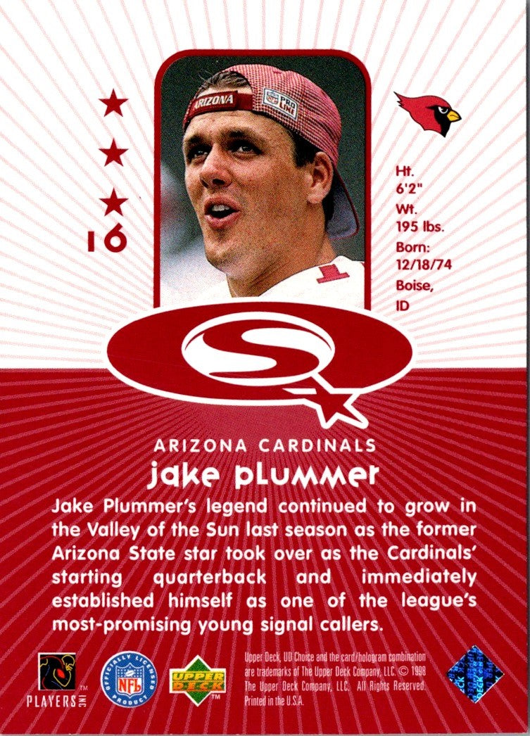 1998 UD Choice StarQuest Red Jake Plummer