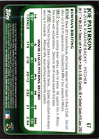 2011 Bowman Draft Picks & Prospects Joe Paterson #67 Rookie