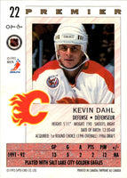 1992 O-Pee-Chee Premier Kevin Dahl #22 Rookie