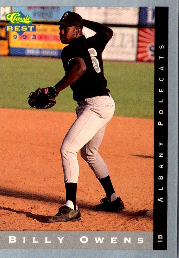 1993 Classic Best Billy Owens #85