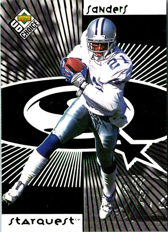 1998 UD Choice StarQuest Gold Deion Sanders #21 /100