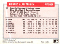 1991 ProCards Tomorrow's Heroes Rick Trlicek #166