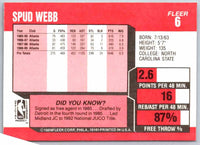 1989 Fleer Spud Webb #6