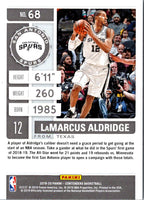 2019 Panini Contenders Game Ticket Green LaMarcus Aldridge #68