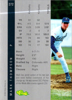 1992 Classic Draft Picks Mark Thompson #47