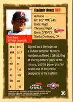1998 Team Best Vladimir Nunez #36