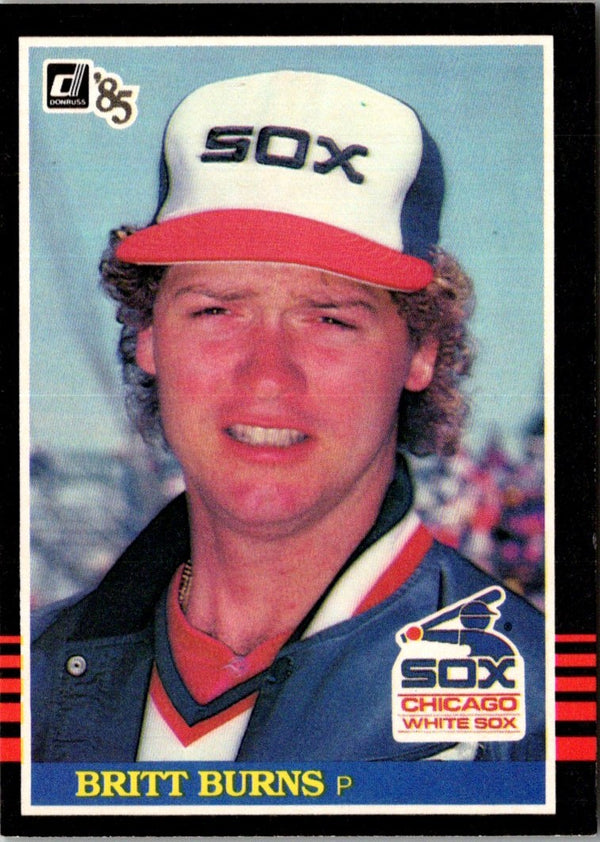 1985 Donruss Britt Burns #257