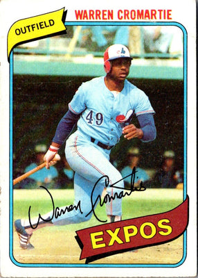 1980 Topps Warren Cromartie #180