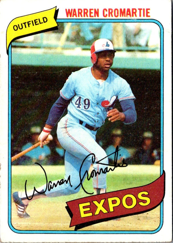 1980 Topps Warren Cromartie #180