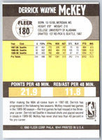 1990 Fleer Derrick McKey #180