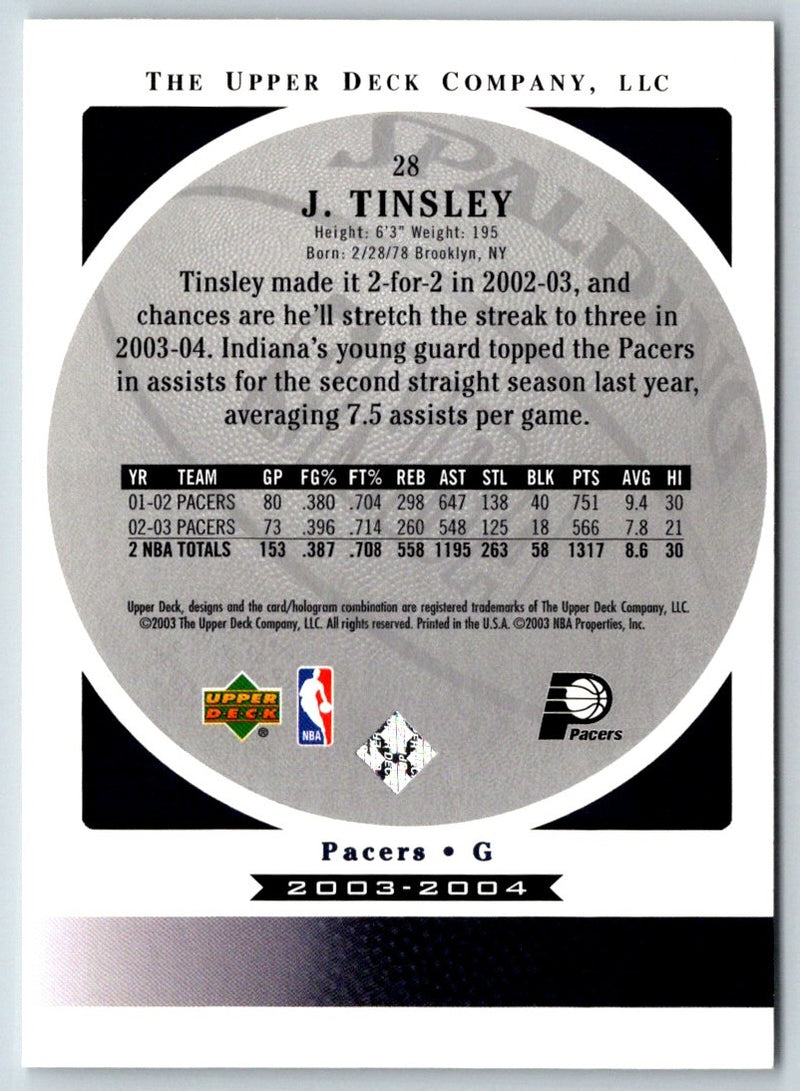 2003 Upper Deck Standing O Jamaal Tinsley