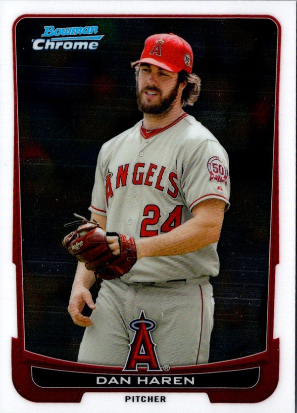 2012 Bowman Chrome Dan Haren #88