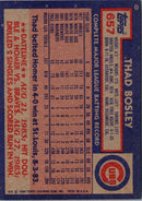 1984 Topps Thad Bosley