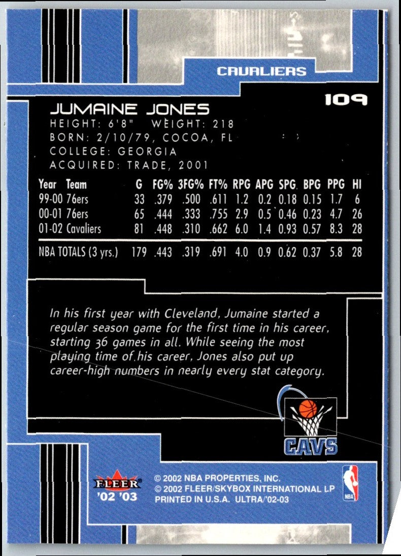 2002 Ultra Jumaine Jones