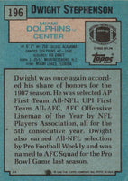 1988 Topps Dwight Stephenson #196