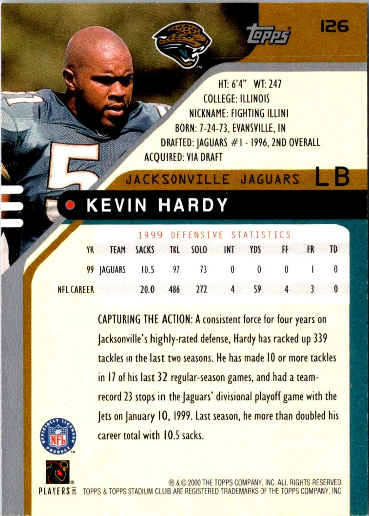 2000 Stadium Club Kevin Hardy