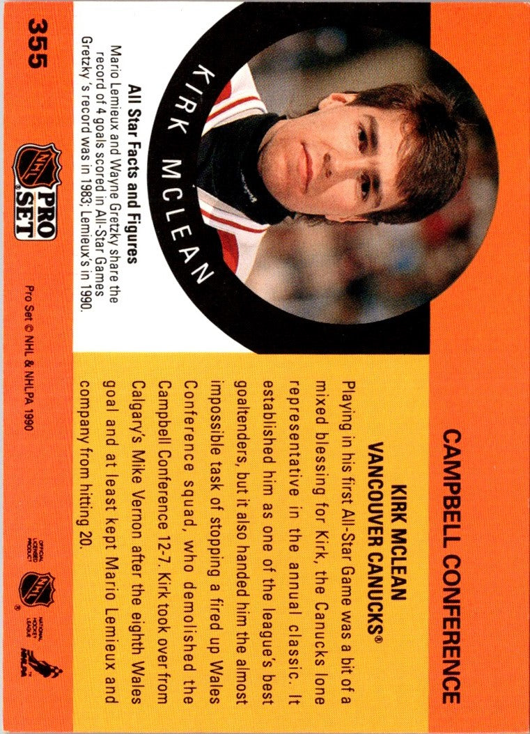 1990 Pro Set Kirk McLean